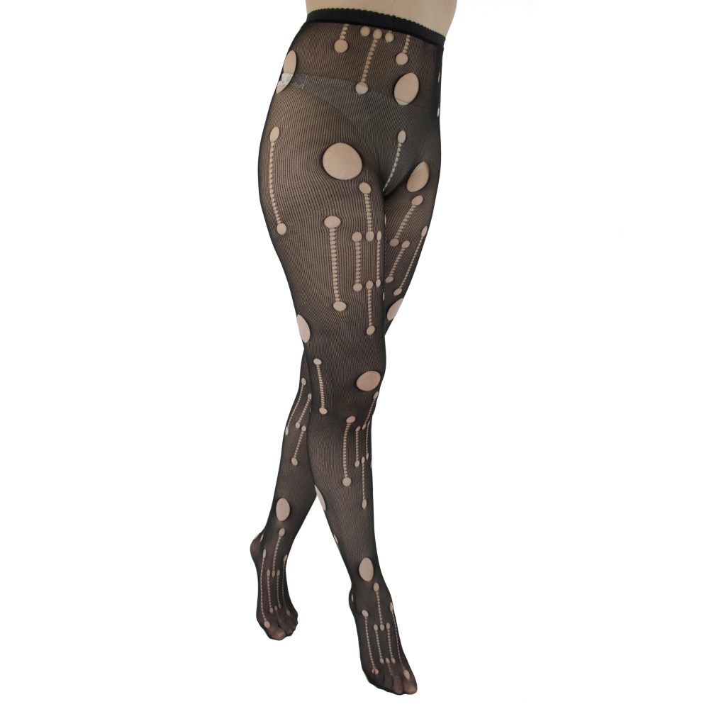 Pamela Mann - Pothole Net Panty - Zwart